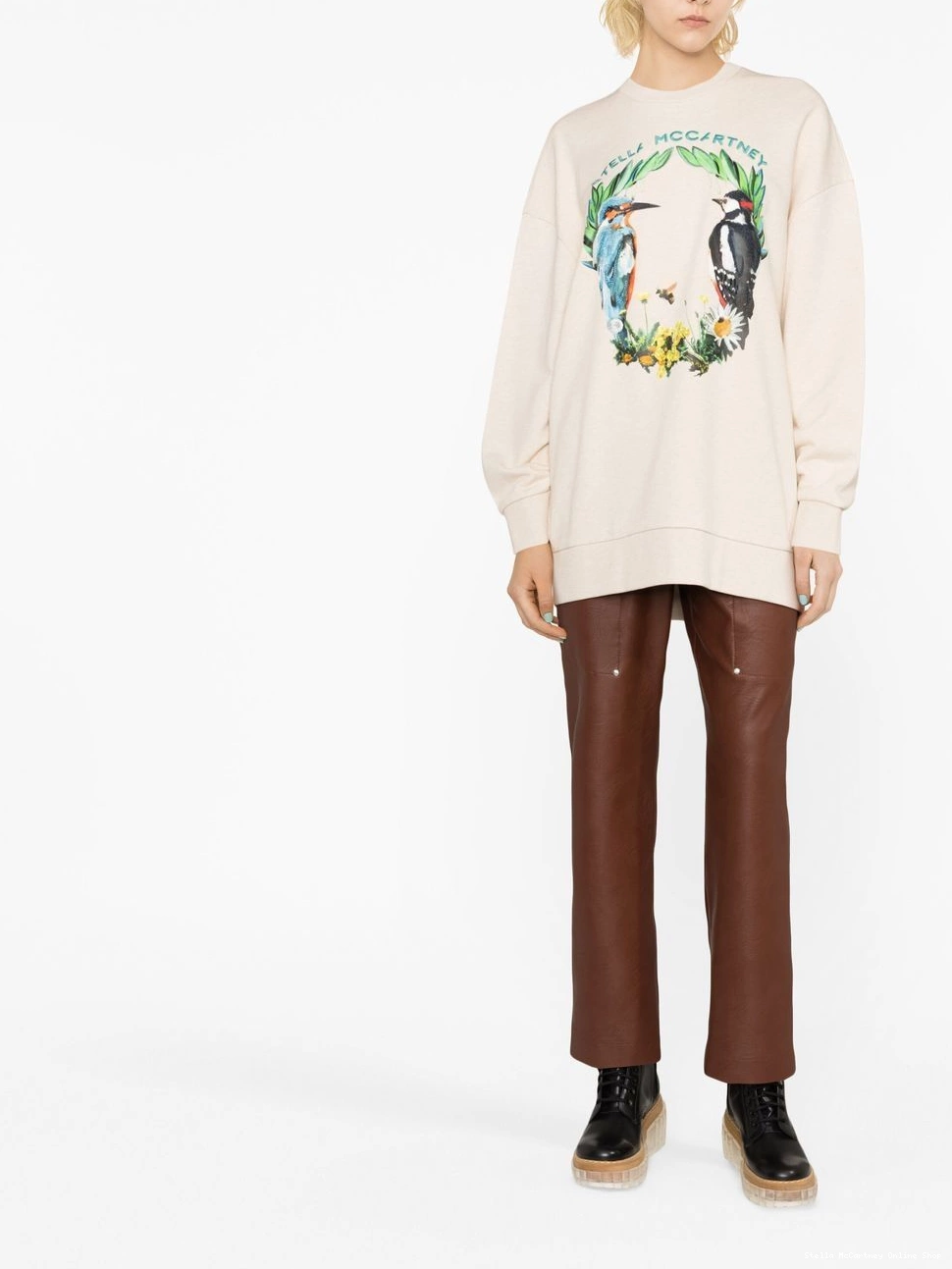 Affordable McCartney Women Stella cotton logo-print jumper 0727